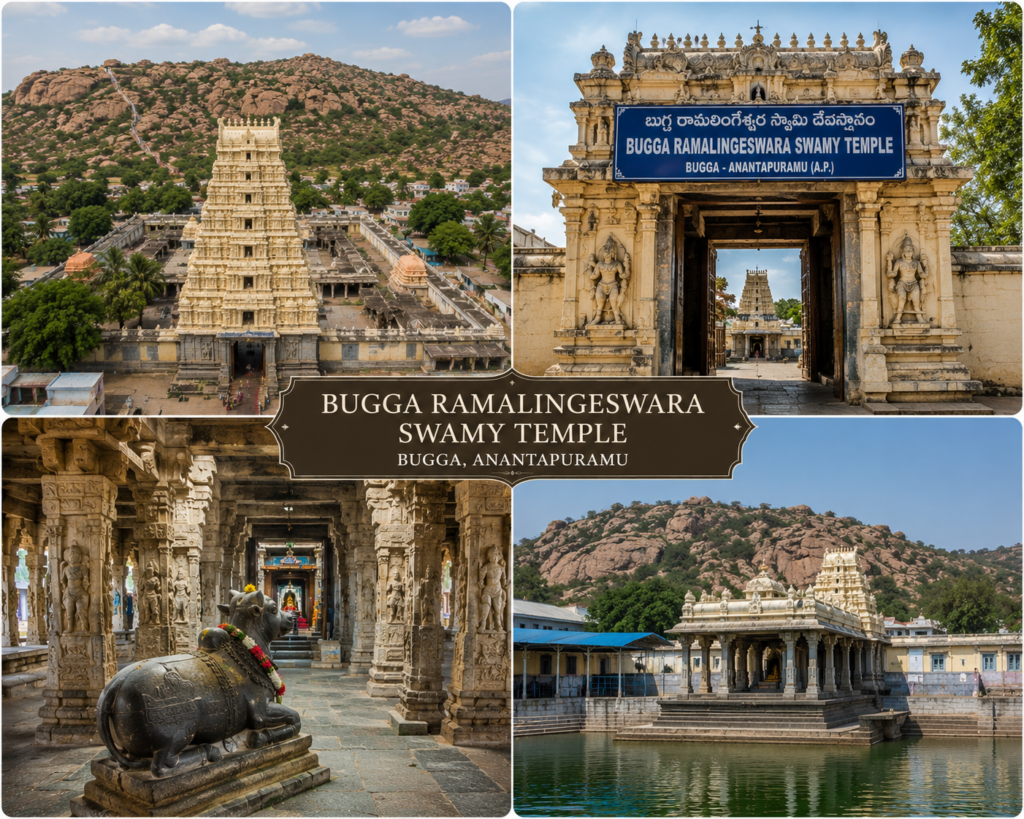 tourism page bugga ramalingeswara swami temple